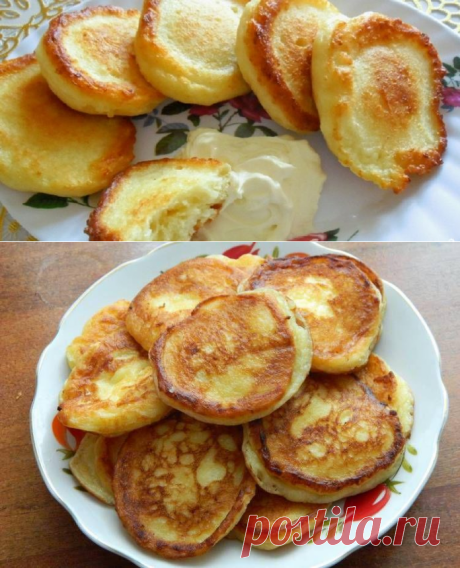 Творожные оладьи — вкуснейший и полезный завтрак
