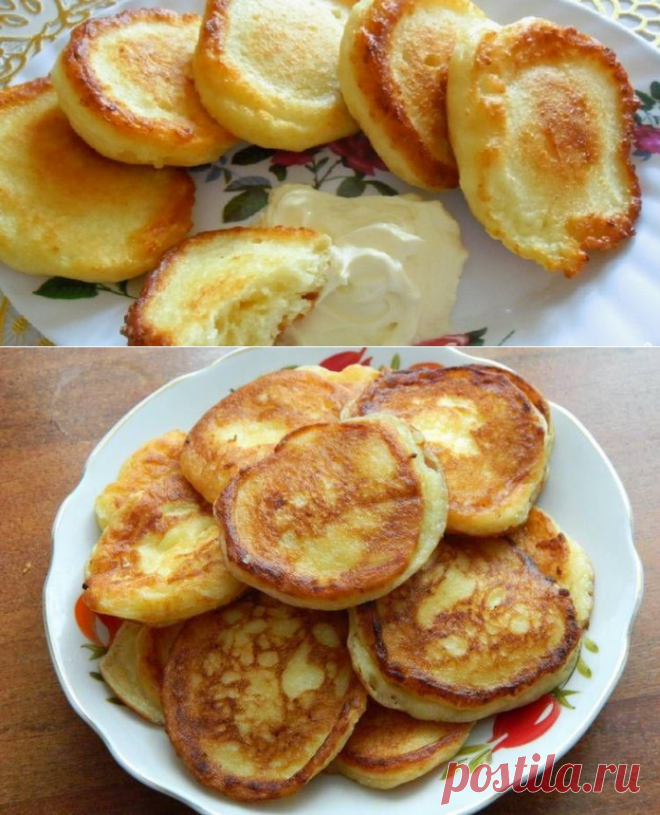 Творожные оладьи — вкуснейший и полезный завтрак