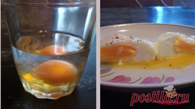 Яйцо в стакане. Яйцо готовится 40 секунд и это не фантастика