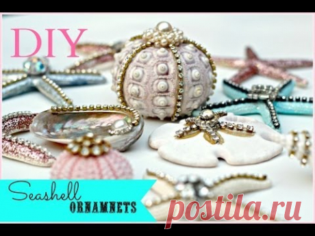 DIY Seashell  Christmas Ornaments