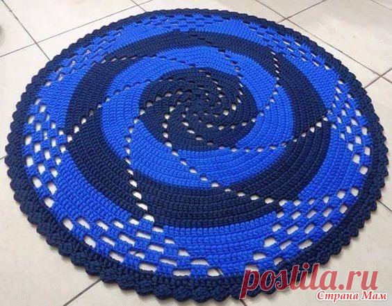 . Спиральный коврик крючком (из интернета) - Вязание - Страна Мам