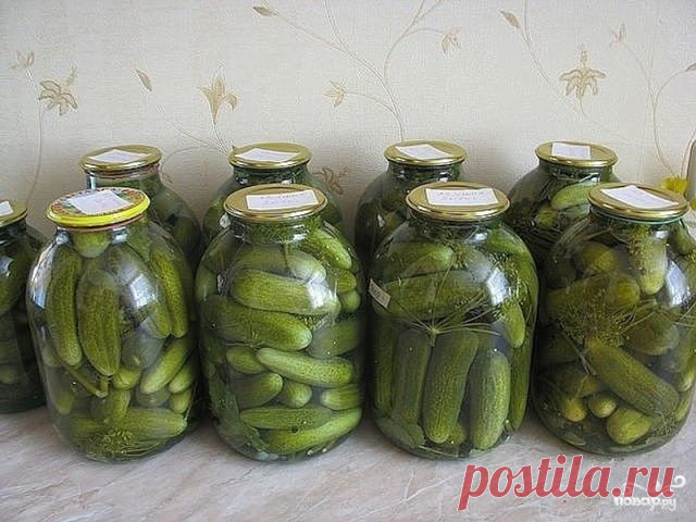 Огурцы не взрываются

Этот рецепт огурцов кажется немного странным, но, однако огурцы закрученные таким способом никогда не взрываются...Просто, быстро, вкусно и все огурцы хрустят!!!! ... и не надо НИЧЕГО стерилизовать, и кипятить! Сахара и соли столько, что рассол не мутнеет. Берем огурцы (желательно, свежесобранные), если нет-замачиваем их на 4-6 часов в холодной воде - для хруста.

Пока готовим банки. Моем тщательно с чистящим средством. Переворачиваем чистые банки и с...