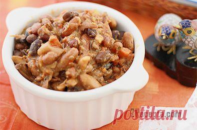 Рецепт: Фасоль с мясом в мультиварке - пошаговый фото рецепт приготовления