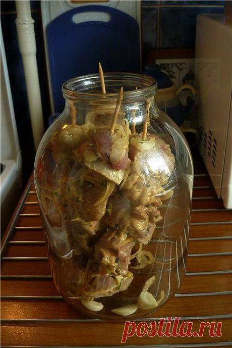 Готовим дома шашлык в банке. Удивите и порадуйте своих близких! | Еда. Гриль и шашлык. | Постила