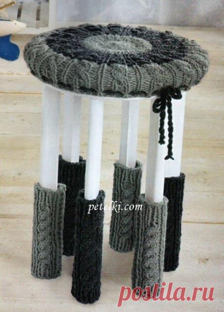 Модели вязания: Креативная табуретка