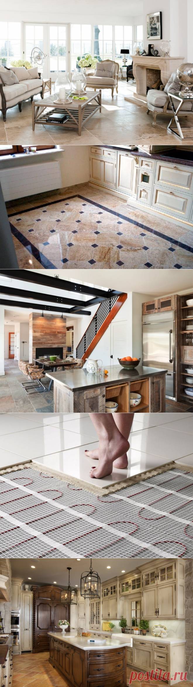 Плитка для кухни на пол: 50+Фото Для Красивого Дизайна
