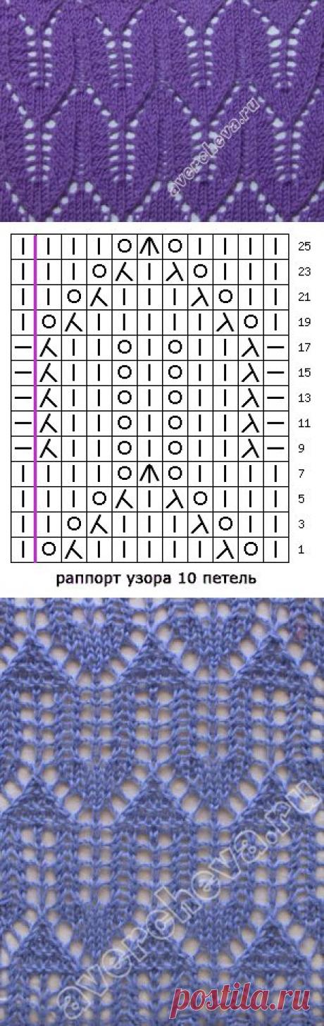 узор 422 | каталог вязаных спицами узоров