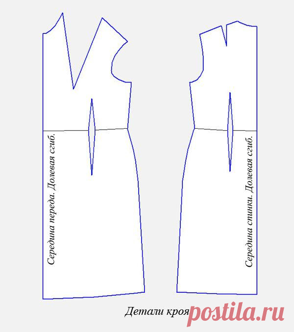 Выкройка платья для полных женщин. Пошаговая инструкция построения выкройки.