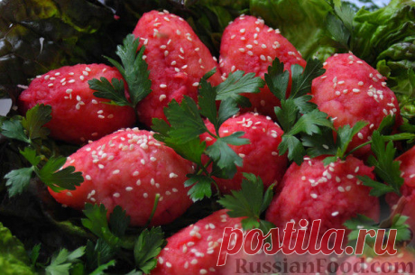 Рецепт: Закуска "Клубничка" на RussianFood.com