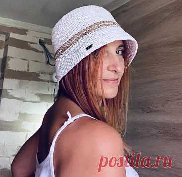 Панама крючком на лето. Нашла для себя идеальную форму. Расскрываю секрет вязания. Быстро, доступно, носибельно! Фото, видеоуроки. | Вяжем вместе с Людмилой | Дзен
