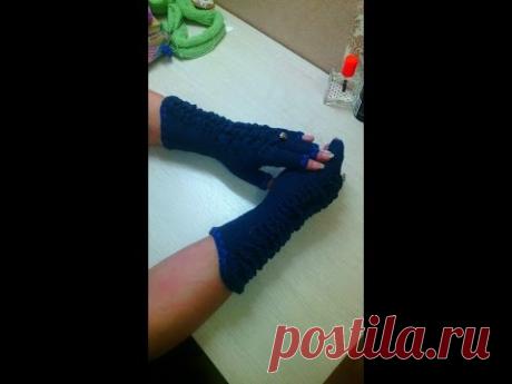Перчатки крючком. Мастер класс.