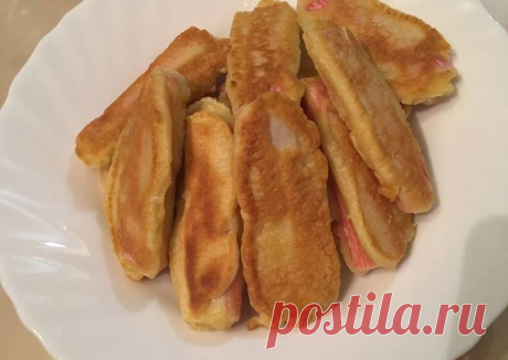 Крабовые палочки в кляре - пошаговый рецепт с фото. Автор рецепта Мальвина . - Cookpad