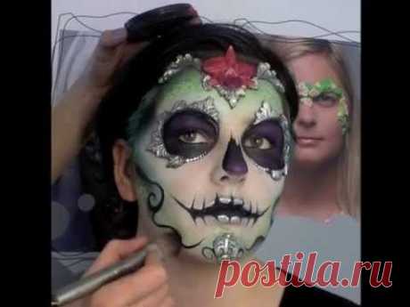 МАСТЕР  КЛАСС  ВИДЕО  три  урока ............Hello Halloween / картинки макияжа на хэллоуин