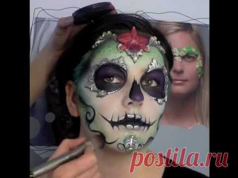 МАСТЕР  КЛАСС  ВИДЕО  три  урока ............Hello Halloween / картинки макияжа на хэллоуин