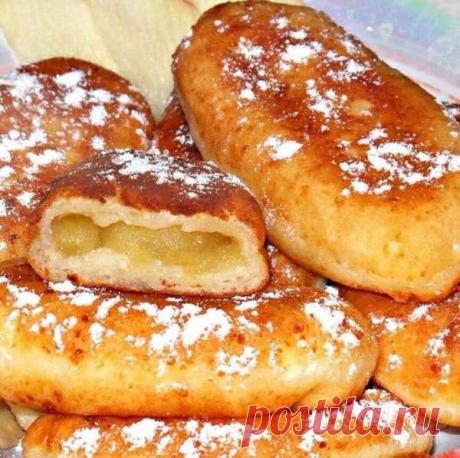 Пирожки жаренные на сковородке из творожного теста с яблоками рецепт приготовления блюда занимает 25 мин времени
