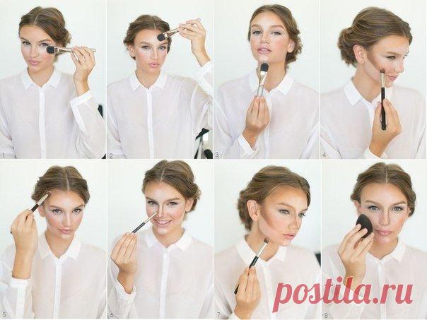 Контуринг лица пошагово - секреты макияжа