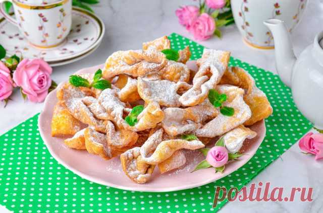 Хворост на водке хрустящий рецепт фото пошагово и видео - 1000.menu