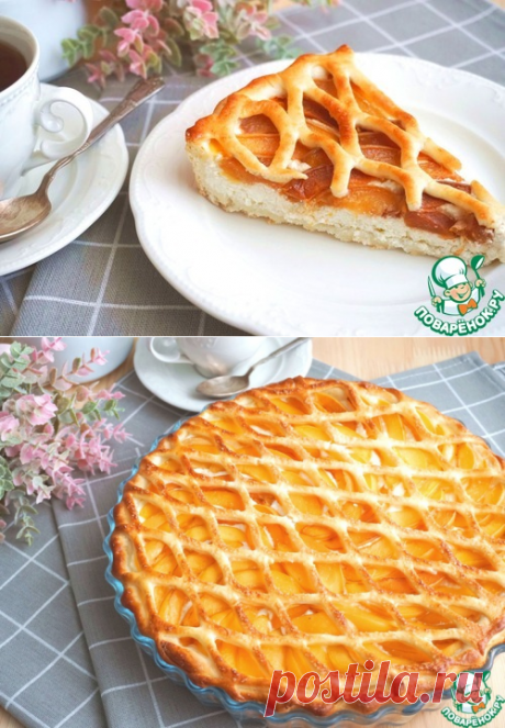 Дрожжевой пирог с творогом и абрикосами – кулинарный рецепт