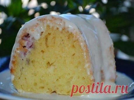 шеф-повар Одноклассники: Манник с ягодами и сметанным кремом.