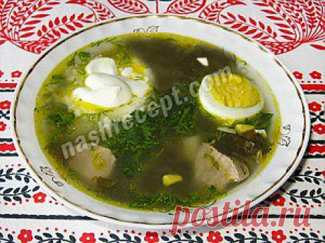 Зеленый борщ с щавелем. Пошаговый фото-рецепт | Наш Рецепт. Вкусные рецепты