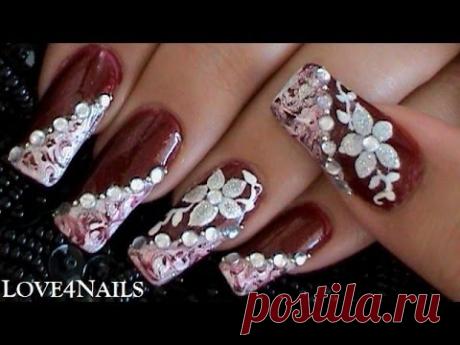 Como Marmolear Sus Uñas Para Una Ocasión Especial   ~ Tutorial