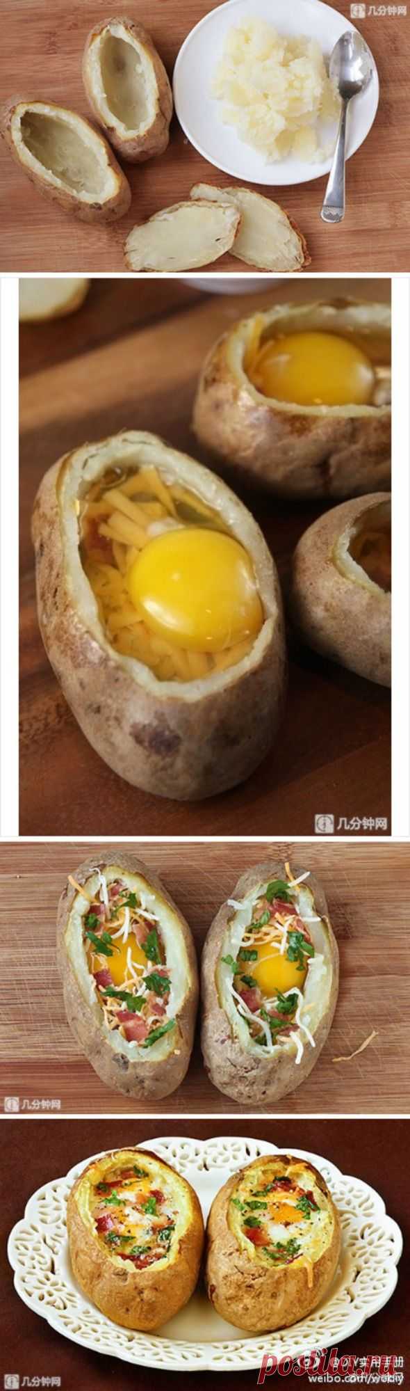 Яйцо в картошке