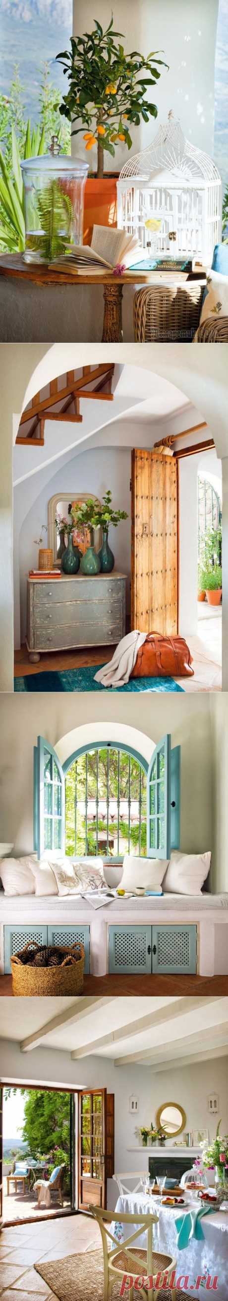 Колоритный дизайн интерьера дома в солнечной испании