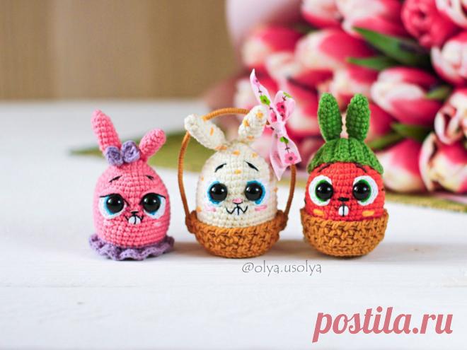 PDF Зайка крючком. FREE crochet pattern; Аmigurumi animal patterns. Амигуруми схемы и описания на русском. Вязаные игрушки и поделки своими руками #amimore - заяц, зайчик, пасхальный кролик, зайчонок, зайка, крольчонок, Пасха, яйцо, яичко.