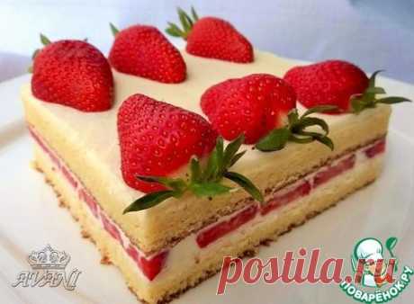 Японский клубничный тортик - кулинарный рецепт