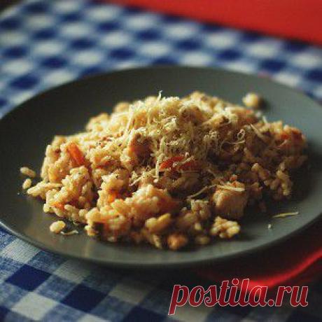 Ризотто с курицей, овощами и пармезаном рецепт – итальянская кухня, детское меню: ризотто