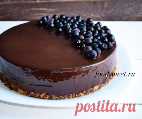 Торт "Шампанское-черная смородина".