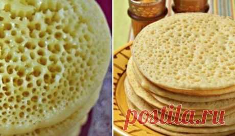 Марокканские блины «Тонкая сеточка» | Мужская кулинария