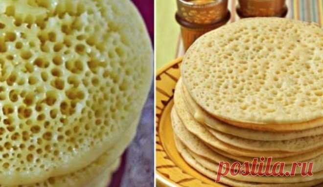 Марокканские блины «Тонкая сеточка» | Мужская кулинария