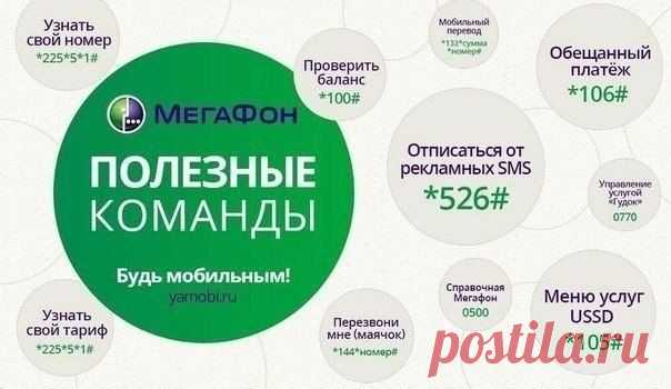 Полезные команды у разных мобильных операторов