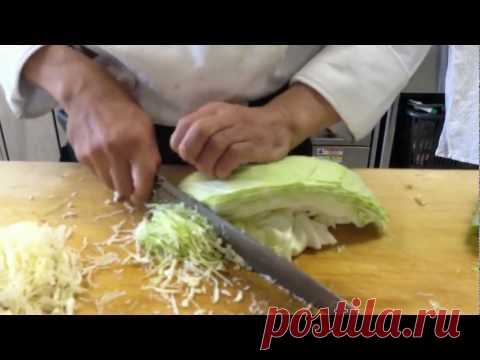 おうちでもかんたん！キャベツの千切り