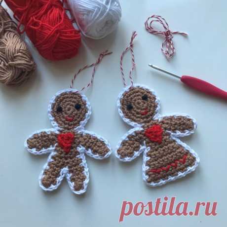 Gingerbread Folk Crochet pattern by Flo and Dot
