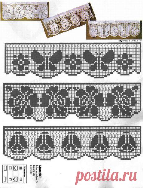 Кайма филеечкой.