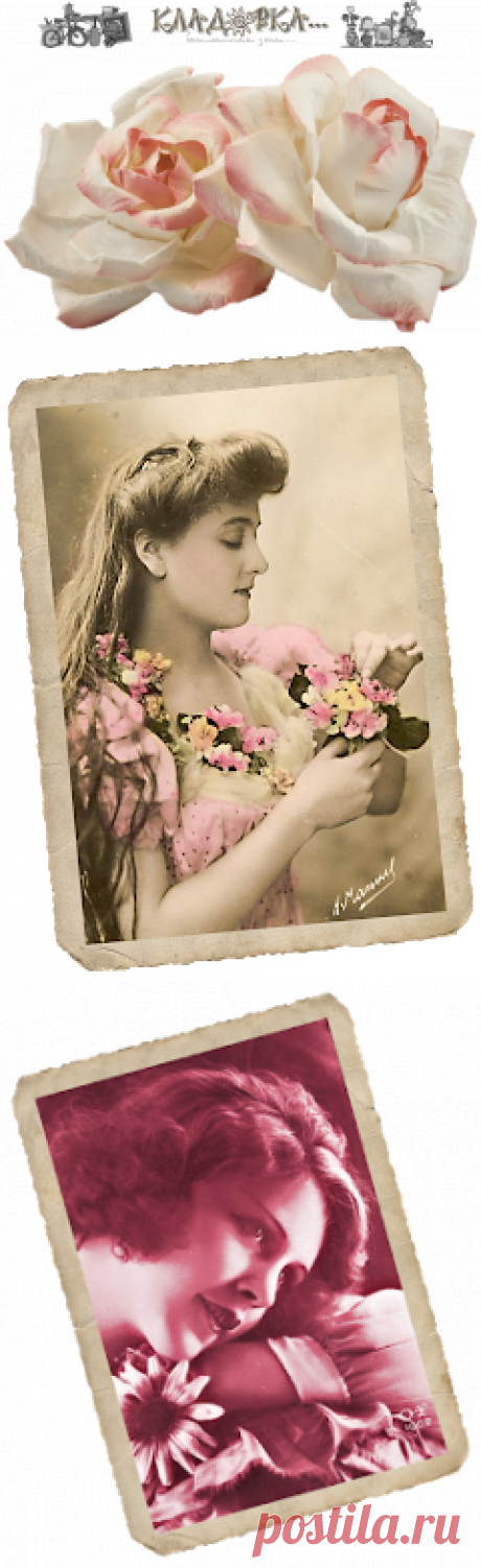 Кладовка...: Victorian Charm-Викторианское очарование - распакованный скрап набор для фотошопа png