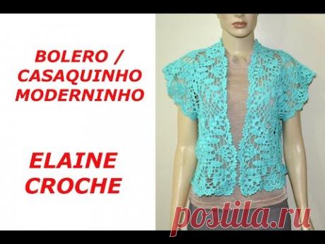 BOLERO OU CASAQUINHO MODERNINHO EM CROCHÊ