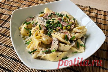 Tortellini in Schinken - Käse - Sahne - Sauce von Zauberfee026| Chefkoch