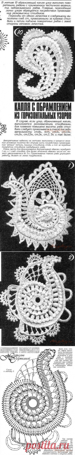 Серия сообщений. Мотивы ирландского кружева. Турецкий огурец. Подборка 15