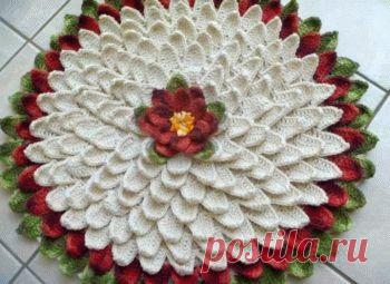 Вязание крючком ковриков на пол