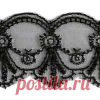 Кружево капрон арт.ТВS-0574-1013 цв. черный рул. 9.14м Кружево капрон арт.ТВS-0574-1013 цв. черный рул. 9.14м