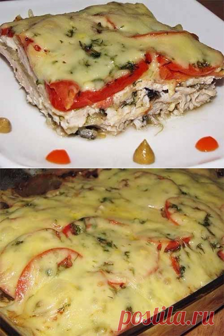 Куриная грудка с летними овощами