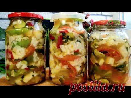Салат из ЗЕЛЁНЫХ Помидоров Быстро и Вкусно - YouTube