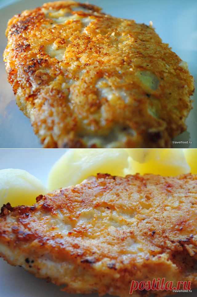 Куриные грудки в пармезане. Пошаговый фото рецепт..
