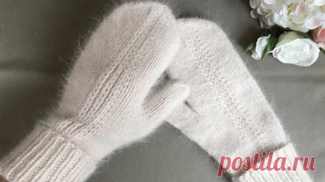 ВЯЖЕМ РУКАВИЧКИ С КРАСИВЫМ, ПРОСТЫМ УЗОРОМ!