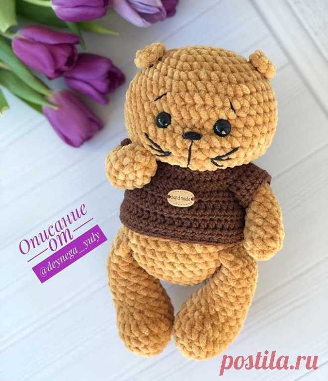 Вязаный котик амигуруми | Схемы вязания крючком