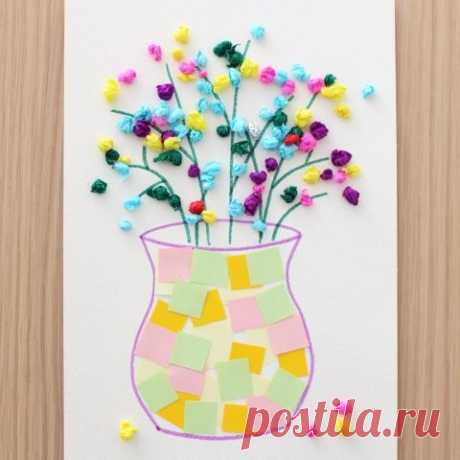 ​Композиция "Весенний букет в вазе"