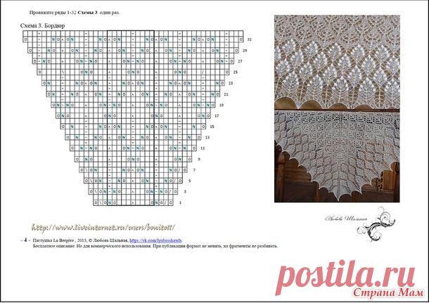 Помощь в вязании шали - Вязание - Страна Мам